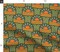 Geometric Floral Retro Botanical Art Nouveau 70S Groovy Boho Scandi Orange Green Custom Printed Fabric by Spoonflower Various Fabrics by the Yard or Fat Quarter